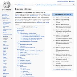 Bipolare Störung