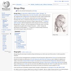 Birago DIOP wikipedia