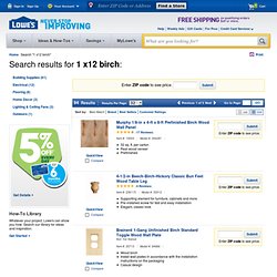 Shop 1 x12 birch at Lowes