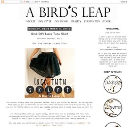 2nd: DIY Lace Tutu Skirt