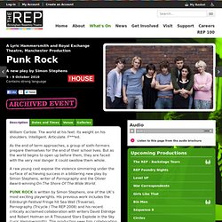 Punk Rock at Birmingham Repertory Theatre