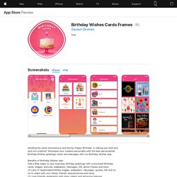 ‎Birthday Wishes Cards Frames on the App Store