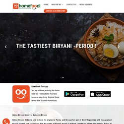 Online Biryani Order For Authentic Biryani Delivery In Noida