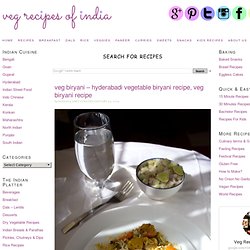 veg biryani - hyderabadi vegetable biryani recipe, veg biryani recipe