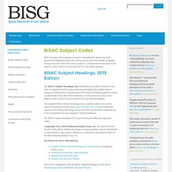 BISAC Subject Codes