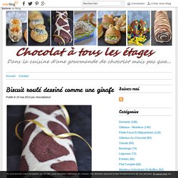 Biscuit roulé dessiné comme une girafe - Blog cuisine avec du chocolat ou Thermomix mais pas que