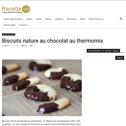 Biscuits nature au chocolat au thermomix