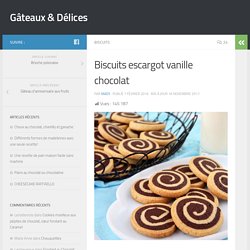 Biscuits escargot vanille chocolat – Gâteaux & Délices