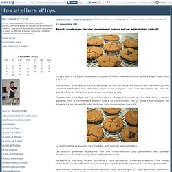 Biscuits moelleux au chocolat gingembre et quatres épices : addictifs trés addictifs