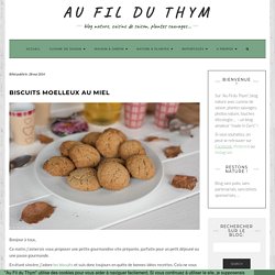 Biscuits moelleux au miel - Au Fil du Thym