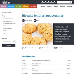 Biscuits tendres aux pommes