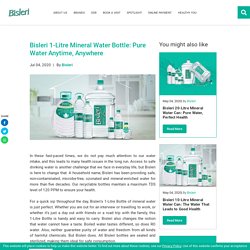 Bisleri 1-Litre Mineral Water Bottle: Pure Water Anytime, Anywhere