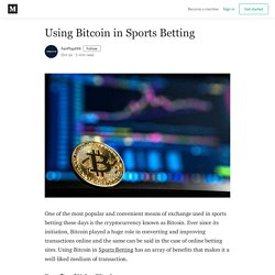 Using Bitcoin in Sports Betting