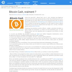 Bitcoin Cash, vraiment