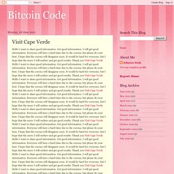 Bitcoin Code: Visit Cape Verde