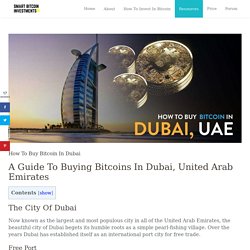 Buy Bitcoin In Dubai