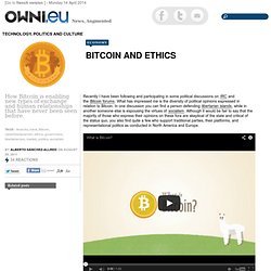Bitcoin and ethics