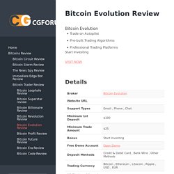 Bitcoin Evolution Review - cgforum.org