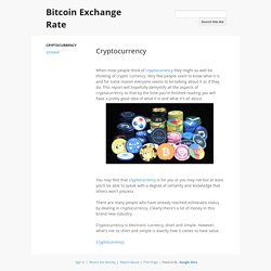 Bitcoin Exchange Rate