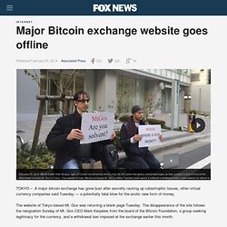 Major Bitcoin exchange website goes offline