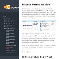 Bitcoin Future Review - cgforum.org