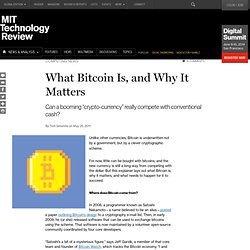 What Bitcoin Is, and Why It Matters