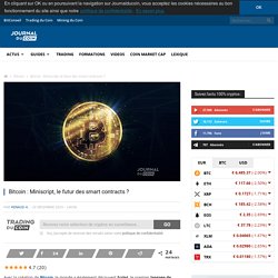 Bitcoin : Miniscript, le futur des smart contracts