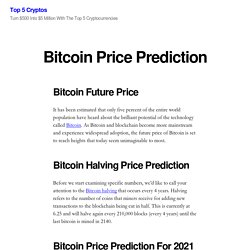 Bitcoin Price Prediction – Top 5 Cryptos