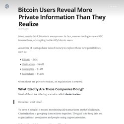 Bitcoin Users Reveal More Private Information Than They Realize