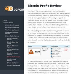 Bitcoin Profit Review - cgforum.org