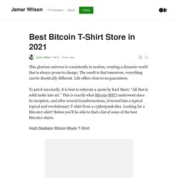 Best Bitcoin T-Shirt Store in 2021