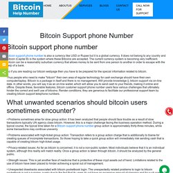 Bitcoin Support phone Number ¦ +1-833-540-0910