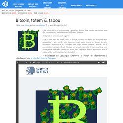 Bitcoin, totem & tabou