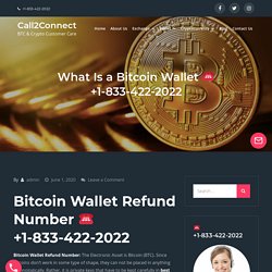 Bitcoin Wallet Refund Number ☎️ +1-833-422-2022.