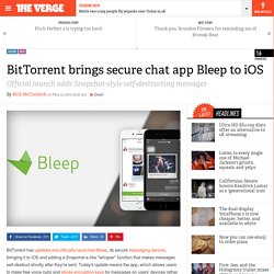 BitTorrent brings secure chat app Bleep to iOS