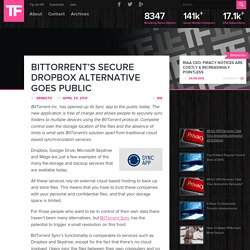 BitTorrent’s Secure Dropbox Alternative Goes Public