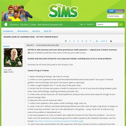 bizarre cause of lag/freeze issue - 1st post updated 8/26/13 - The Sims Forums