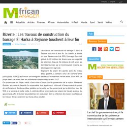 Bizerte : Les travaux de construction du barrage El Harka à Sejnane touchent à leur fin