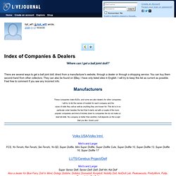bjd_wtf: Index of Companies & Dealers