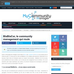 BlaBlaCar, le community management qui roule