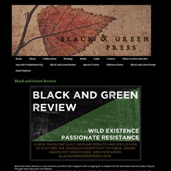 Black and Green Press: Black and Green Review