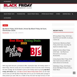 Know Bjs Black Friday Ad Scan, Doorbuster Deals