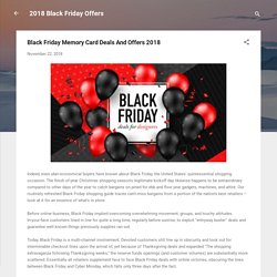 Black Friday Memory Card Deals And Offers 2018