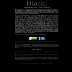 Black Google information