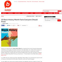 Black History Links - Resources and Sites for Black History Month