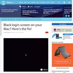 Black login screen on your Mac? Here's the fix!