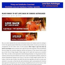 Black magic to get love back by famous astrologer