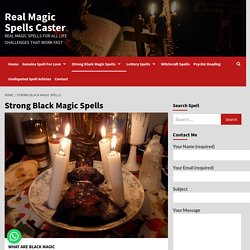 Powerful Black Magic spells
