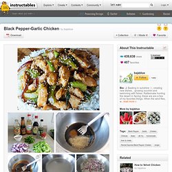 Black Pepper-Garlic Chicken