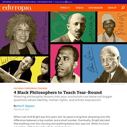 4 Black Philosophers to Teach Year-Round